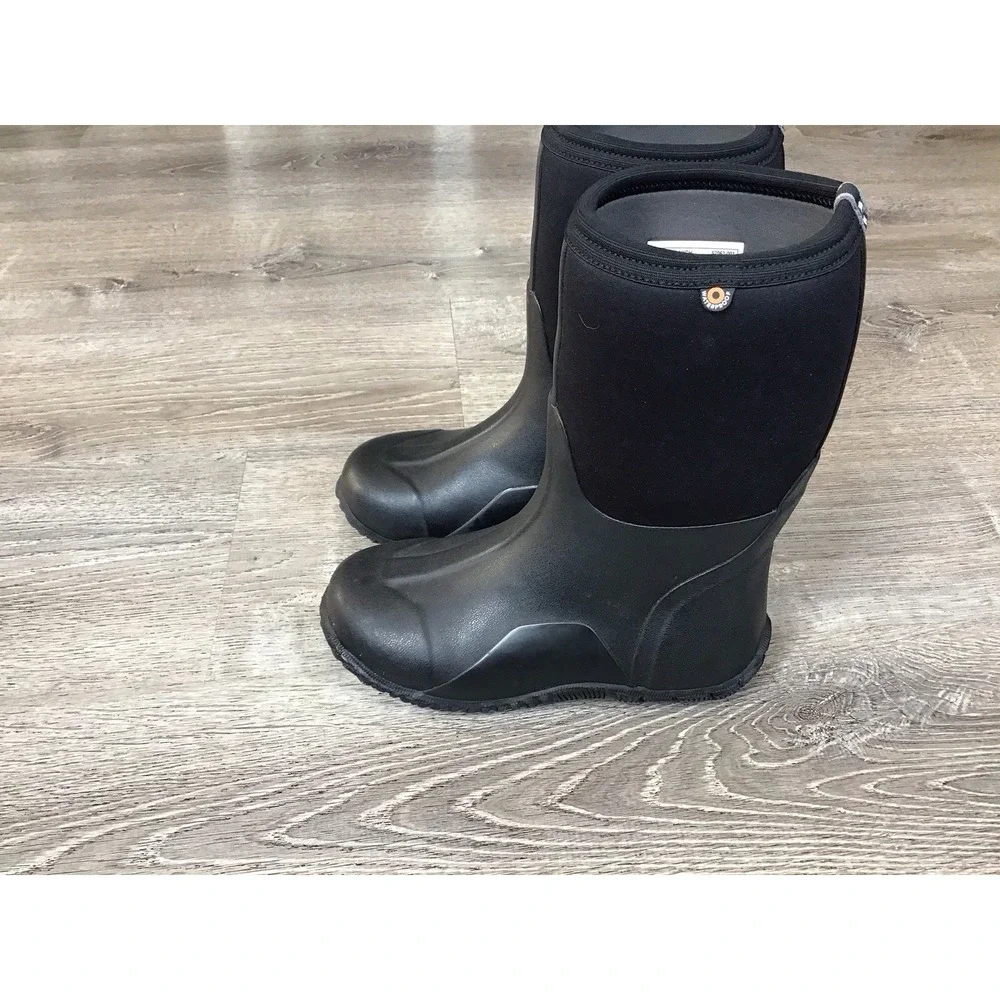 Bogs Classic High Boots Youth Size 5 Black Good Waterproof Insulated Neoprene